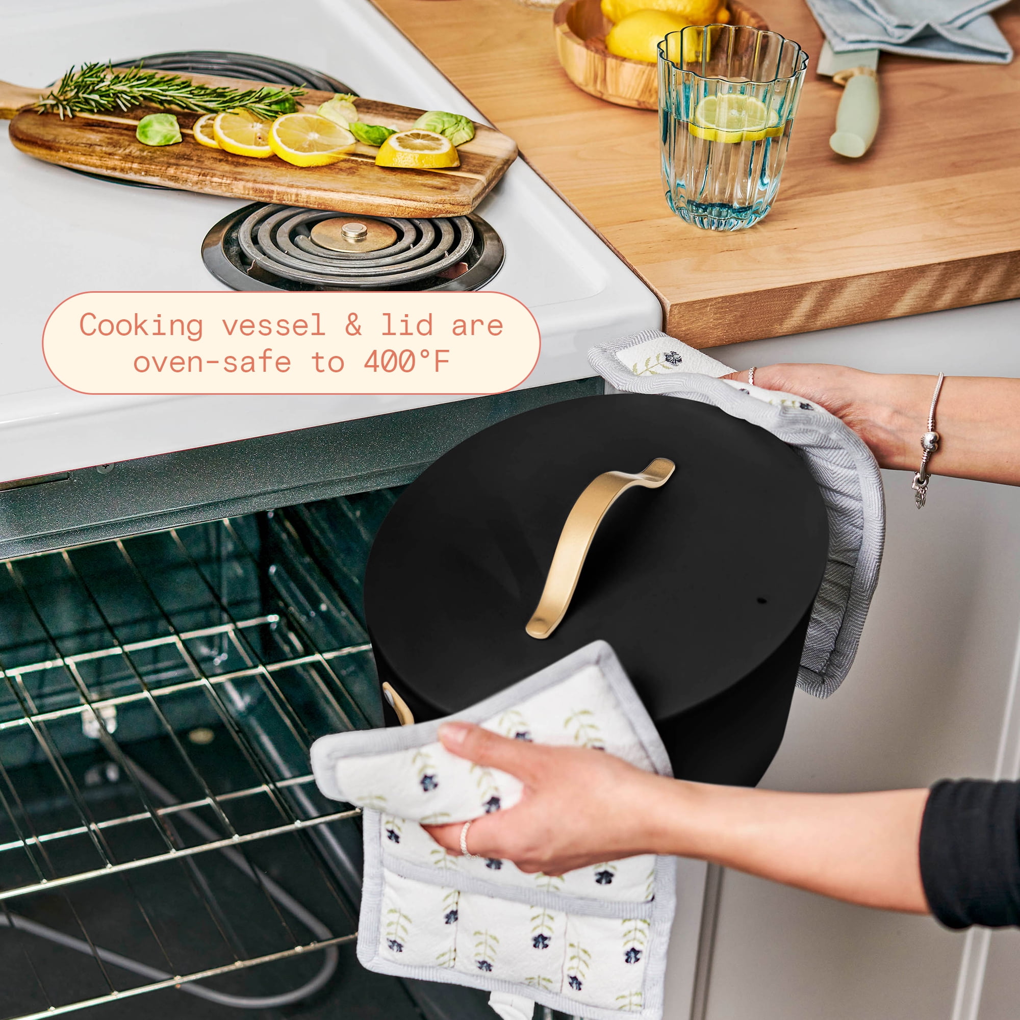 Beautiful 10 in 1, 6 Qt Electric Multi-Cooker, Black Sesame by Drew Barrymore