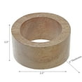 thumbnail image 3 of Maison Concepts Wooden Napkin Ring (Brown) 2.5" X 2" X 2.5" -Set of 6, 3 of 4