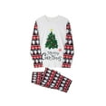 thumbnail image 3 of Christmas Family Pajamas, Long Sleeve Tops + Trousers / Romper / Pet Clothing, Letter Tree Loose Version Holiday, 3 of 10
