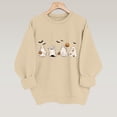 thumbnail image 2 of Certgust Women's Sweatshirts Under $10 Womens Pullover Funny B Print Long Sleeved O Neck Fashion Warm Autumn Winter Sweatshirt Tops, 2 of 8