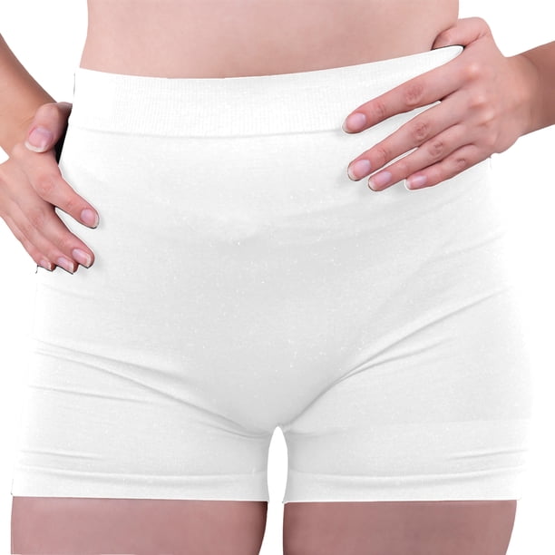 Short Licra Mujer, Blanco, Corto, Unitalla, Deportivo, Dama, Atlético, Boxer, Entrenamiento, Pantalones Cortos, Biker