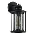 thumbnail image 2 of CHLOE Lighting CRICHTON Transitional 1 Light Textured Black Outdoor Wall Sconce 11" Tall, 2 of 4
