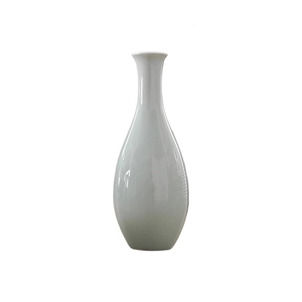 Jarrón de cerámica mate redondo de diseño moderno for decoración estética.