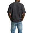 thumbnail image 2 of Zimjoy Men's Summer Shirts Waffle V Neck Short Sleeve T Shirts Loose Raglan Casual T-shirts, Black L, 2 of 2