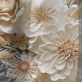 thumbnail image 4 of Designart "Vintage Floral Lace Veil In White I" Floral Blackout Curtain Panels, 4 of 4