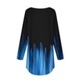 thumbnail image 4 of Summer Savings Clearance!Viikei Womens Blouses Clearance,Women's Long-sleeved Crew-neck Drop Shoulder Casual Printed Black XXXL, 4 of 5