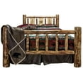thumbnail image 2 of Glacier Country Collection King Bed w/ Laser Engraved Pine Tree Design, 2 of 5