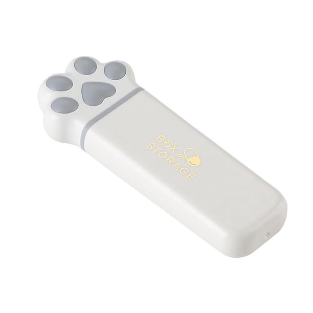 EZLIFE Bonita pastillero con forma de garra de gato, contenedor de medicamentos portátil diario, organizador de pastillas de viaje I7L0