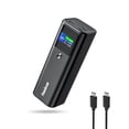thumbnail image 1 of Banco de Energía Powdeom 140 W Negro con Visualización Digital Inteligente y Cargador Portátil de 3, 1 of 9