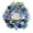 Silver Blue, variant on 12 Inch Christmas Wreath for Front Door Silver Blue Christmas Door Wreath Decoration with Ball Ornaments Poinsettia Flowers Pine Cones