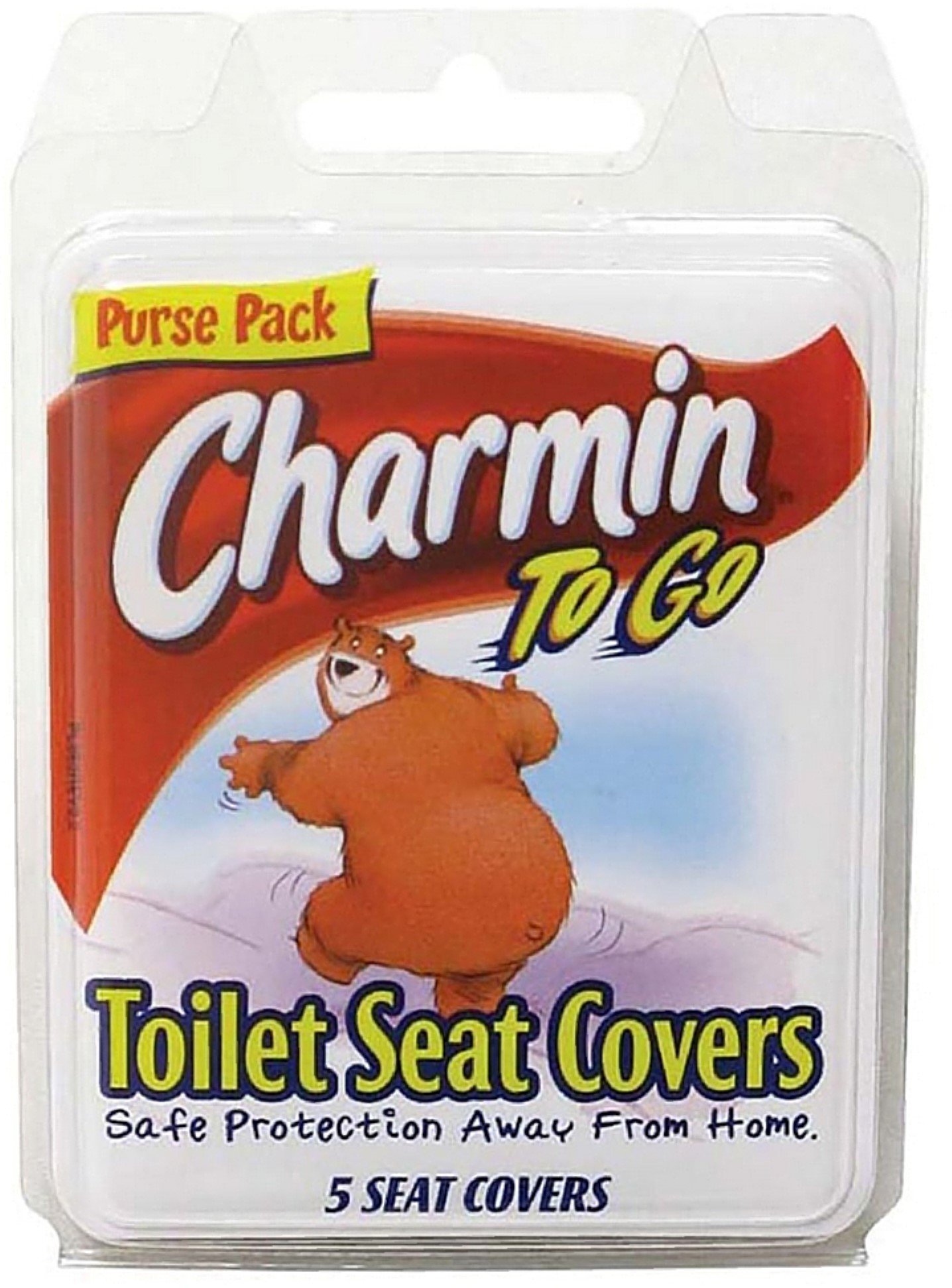 Charmin To Go Toilet Seat Covers Safe Protection Purse Pack, 5 ct, 3