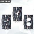 thumbnail image 7 of Yayeee Duplex Wall Plate 1-Gang 4.5"x2.7" Home Receptacle Light Switch Decorative Outlet Cover, Jolly Snowman, 7 of 7