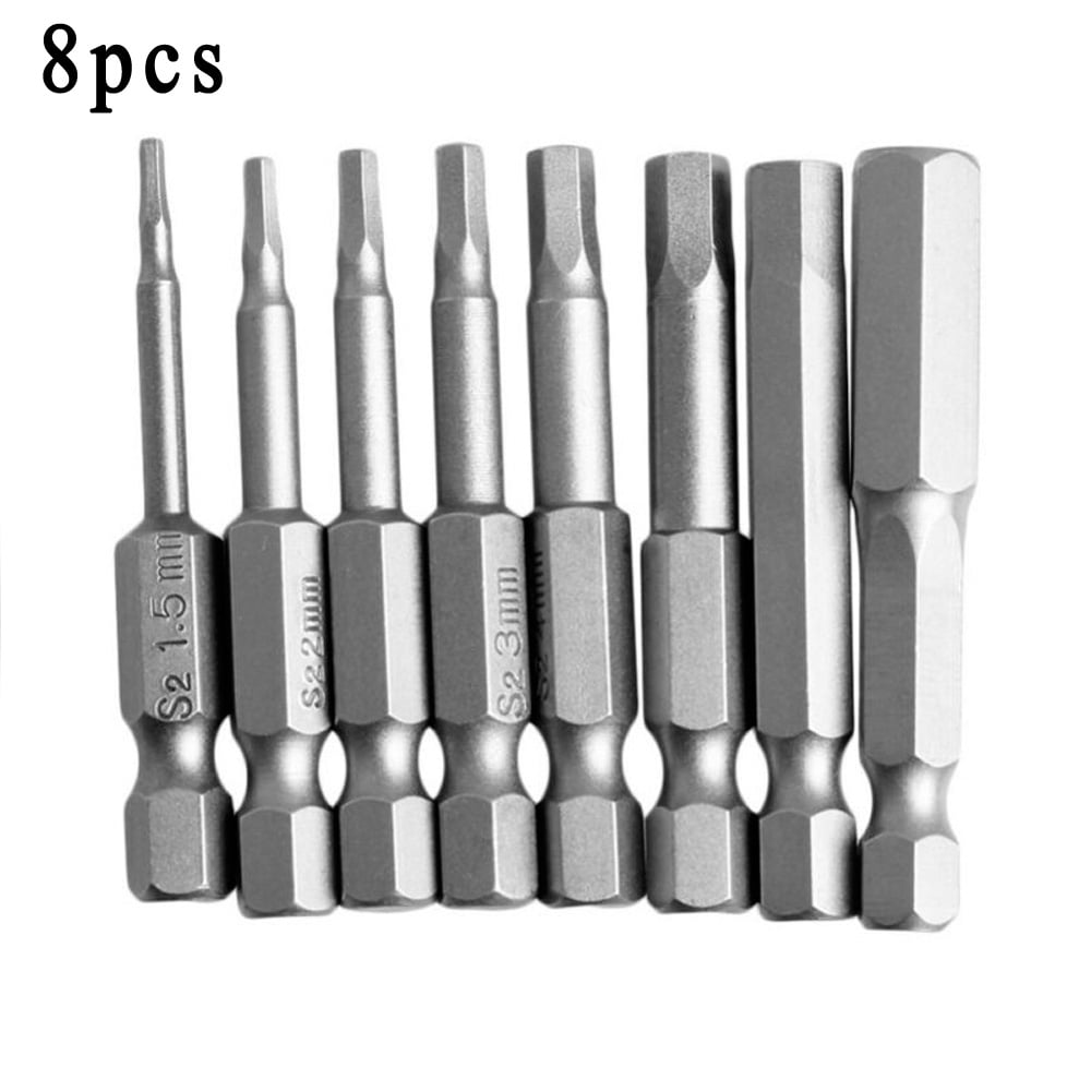 8PCS Hex Key Allen Bit Set Quick Change 
