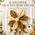 thumbnail image 4 of DIY Large Patchwork Bow Sewing Kit, Farmhouse Fabric Folded Flower Door Hanging Craft Set, DIY Craft Supplies, Gift for Adults Front Door Wall Window Porch, 4 of 7