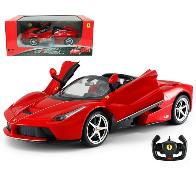 VOLTZ TOYS Licensed Ferrari LaFerrari Aperta RC Car 1:14 Scale Remote Control Car with Opening Doors, Drift Function, 2.4GHz, LED Lights, Toy for Kids & Adults
