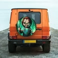 thumbnail image 2 of Lsque Chucky Pattern Tire Covers - Tough Tire Wheel Protector for Truck, SUV, Trailer, Camper, RV - 15 inch, 2 of 7