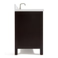 thumbnail image 4 of ARIEL Cambridge 61 Inch Rectangle Sink Vanity With White Quartz Countertop In Espresso, 4 of 7