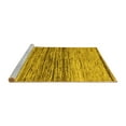 thumbnail image 2 of Ahgly Company Machine Washable Indoor Rectangle Abstract Yellow Contemporary Area Rugs, 2' x 3', 2 of 4
