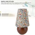 thumbnail image 4 of Lámpara De Mesa De Flores, Base De Madera, Pantalla De Lino, Lámpara De Noche Floral, Luz Cálida, Elegante, Multifunción Para Sala De Estar, 4 of 7