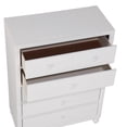 thumbnail image 2 of Topline Home Furnishings White Clothes Chest, 2 of 4