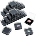 thumbnail image 6 of Transparent Plastic Packaging Boxes with Velvet Inside Black 4.4x5x2.2cm, 6 of 9