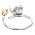thumbnail image 3 of Anillo de hongo y caracol, anillo abierto ajustable, anillo estético, anillo llamativo para mujer., 3 of 7