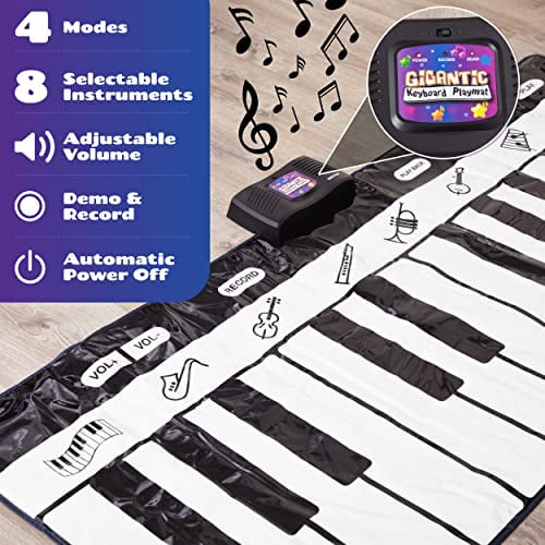 Click N Play Floor Piano Pad Keyboard with 24 Keys 4 Unique Play