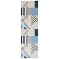 thumbnail image 5 of SAFAVIEH Orwell Anderson Abstract Area Rug, Beige/Blue, 6'7" x 6'7" Round, 5 of 5