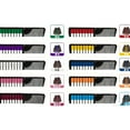 thumbnail image 6 of 6 Color Temporary Hair Chalk Comb Set, Temporary Bright Hair Color Dye, Quick & Easy 1-Minute Hair Dye for Women Men, Non-Damaging Formula for Light/Dark Hair, Party Events & Daily Use, 6 of 9