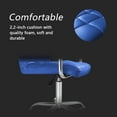 thumbnail image 5 of JUMMICO Modern Office Vanity Chair - PU Leather Mid-Back Rolling Chair for Office, Teen, and Bedroom Desks (Blue), 5 of 14