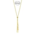 thumbnail image 6 of harmtty Charm Necklace Hollow Out Triangle Pendant Adjustable Chain Allergy Free Colorfast Decoration Sexy Pull Adjustment Tassel Charms Chain Necklace Women Accessories,Stainless Steel, 6 of 8