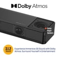 thumbnail image 2 of Westinghouse 3.1.2 Channel All-in-One Soundbar with Dolby Atmos and Digital Plus, Built-in Low Frequency Driver and Height Speakers, 210W Surround Sound, Bluetooth, Easy Setup, Roku TV Ready, 2 of 7