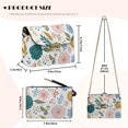 thumbnail image 6 of TSOVTHRID Daisy Floral Leaf White Print Womens Crossbody Handbags and Purses Leather Lightweight Small Shoulder Bags for Women Shopping Women's Crossbody Bags Chain Strap, 6 of 7