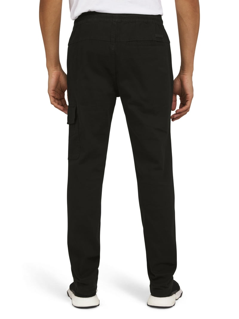 Akademiks Men's Stretch Twill Pull-On Pants with Pockets, Sizes S