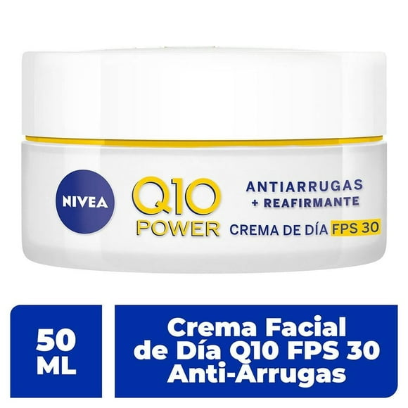 Crema facial NIVEA Q10 de día reafirmante antiarrugas fps 30, 50 ml