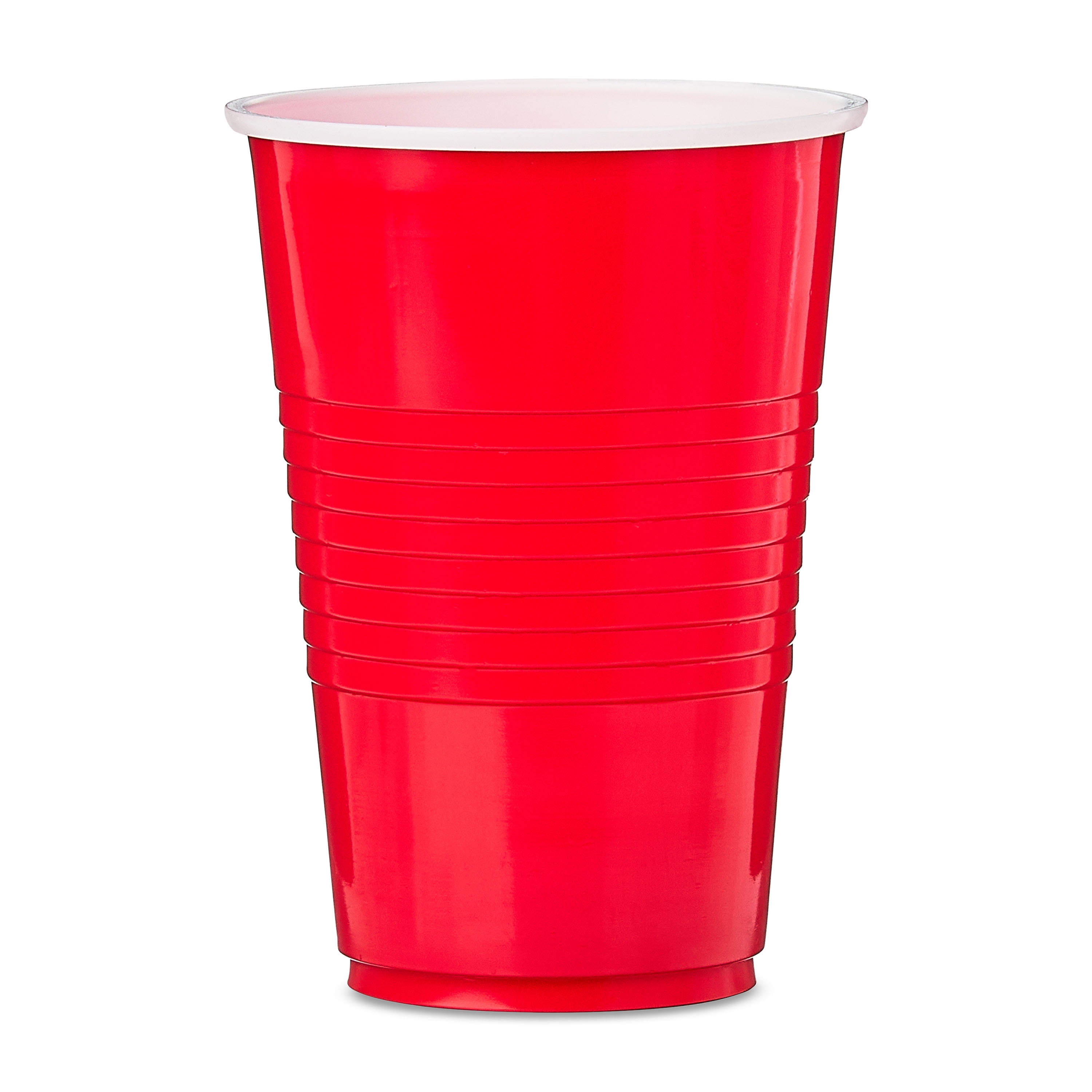 Plastic Disposable Party Cups, Ruby Red, 16 oz, 18 Pieces, by Way To Celebrate