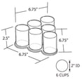thumbnail image 3 of 6-Cup Triangular Display, 3 of 3