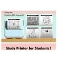 thumbnail image 2 of Portable Thermal Printer Mini Printer with Stickers Printer for Notes Journal DIY Kids Gift White, 2 of 10