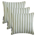 thumbnail image 4 of Striped Sage Decorative Throw Pillow Covers 18"x18" | Contemporary Cotton Cushion Cover Striped | Country And Farm House Pillowcases for Couch / Sofa & Bed, Modern Home Décor - Stripe Plush Sage, 4 of 7