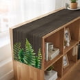 thumbnail image 6 of Table Runners 108 Inches Long Dress Scarves, Spring Leaves Farmhouse Coffee/Dining/Kitchen Table Runner for Living Room, Pastoral Garden Botanical Brown Wooden 13x108 Inch, 6 of 9