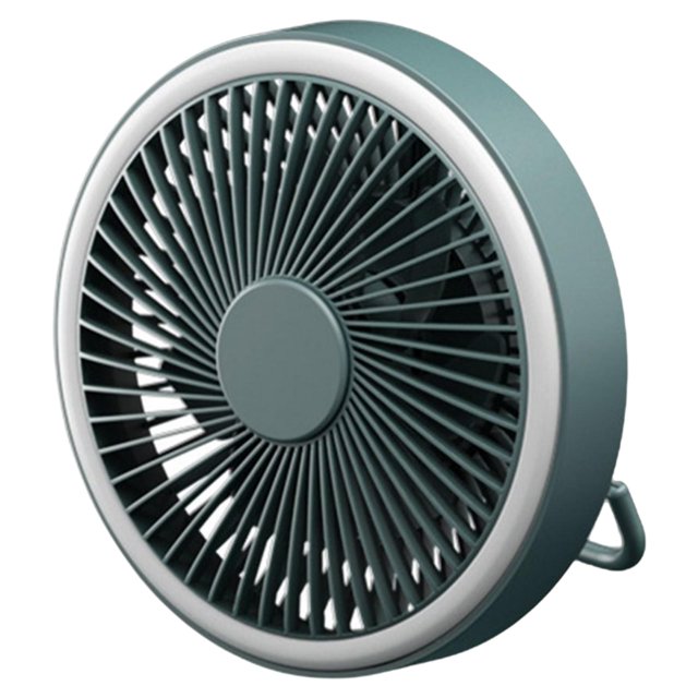 Ventilador de camping con luces LED para tienda de campaña, ventilador de techo para camping con luz, Mini ventilador de escritorio USB portáti Verde Sunnimix Ventilador de techo