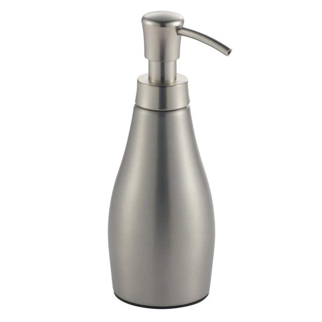 InterDesign 28120 10 oz Stainless Steel & Brushed Nickel Avery Soap