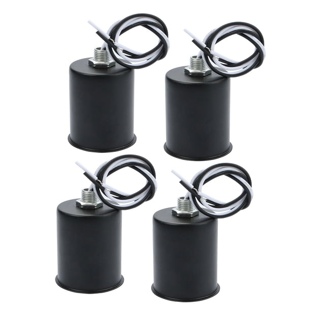 Lot De 4 Douilles De Lampe E27 Céramique Noire Avec Fils - Uxcell - NEUF