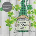 thumbnail image 7 of JOOCAR Happy St. Patrick's Day Shower Curtain for Bathroom, Irish Gnome Green Clover Shamrock Leaf Decor Farmhouse Bathroom Curtains, 72 x 72 Inches, 7 of 7