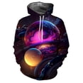 thumbnail image 3 of Sudadera con capucha con estampado de planetas alienígenas para hombre, sudadera informal con estampado 3D, sudadera de moda, tendencia popular, sudaderas con capucha de gran tamaño para hombre, 3 of 5