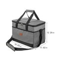thumbnail image 3 of YiFudd 36L Soft-Sided Cooler with Shoulder Strap, Gray, 3 of 7
