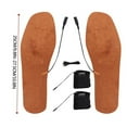 thumbnail image 3 of Hearth & Gear Semelles Chauffantes Semelles Chauffantes Réchauffe-Chaussures Semelles Chauffantes Lavables et Réutilisables pour Tous Types de Chaussures Hiver Ski Pêche Rangement Facile Vélo Elliptique Step Vélo Plein Air E2m Mise en Forme, 3 of 7