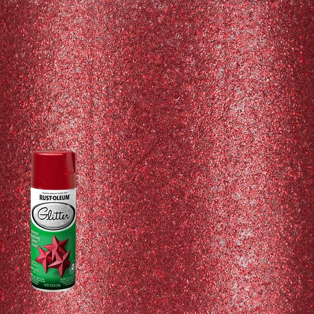 Red, RustOleum Specialty Glitter Spray Paint 10.25, 6 Pack