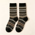 thumbnail image 6 of FAIOROI Socks for Women Vintage Fair Isle Crew Sock Warm Thick Winter Soft Cozy Printed, 6 of 6