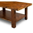 GrandRest Natural Solid Wood Cocktail Table/Coffee Table, Natural Brown ...